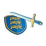 Epée Chevalier Lion Papo en MOUSSE EVA, Adaptée aux enfants, jouet éducatif idéal pour enfants