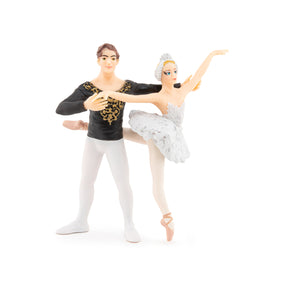 Ballerine et son danseur Papo en PVC, Collection Monde enchanté, jouet éducatif idéal pour enfants