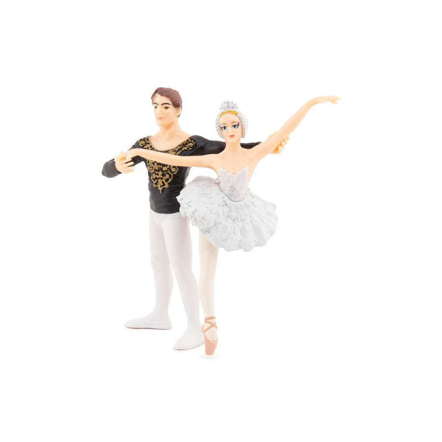 Ballerine et son danseur Papo en PVC, Collection Monde enchanté, jouet éducatif idéal pour enfants