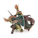 Maître des armes cimier dragon Papo en PVC, Collection Médiéval, jouet éducatif idéal pour enfants et collectionneurs