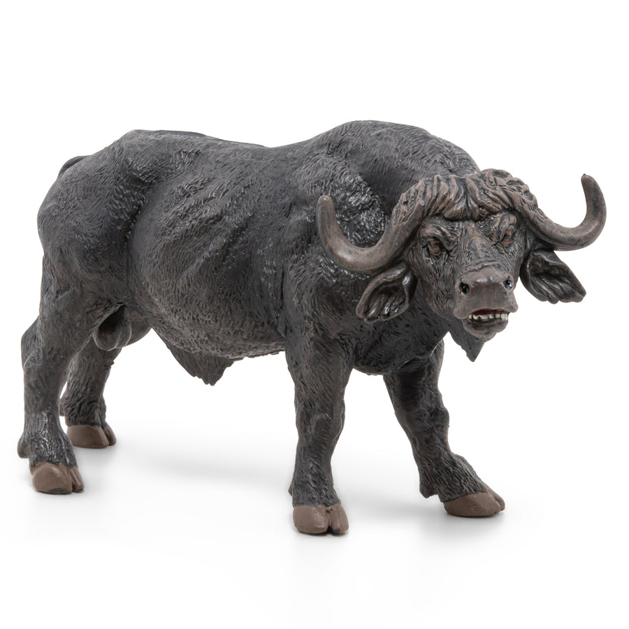 Figurine Buflfe Papo en PVC, thème savane, Collection Animaux sauvages, jouet éducatif idéal pour enfants et collectionneurs
