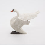 Figurine Cygne blanc Papo en PVC, thème oiseaux, Collection Animaux sauvages, jouet éducatif idéal pour enfants et collectionneurs