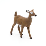 Figurine Biche de Virginie Papo en PVC, thème forêt, Collection Animaux sauvages, jouet éducatif idéal pour enfants et collectionneurs