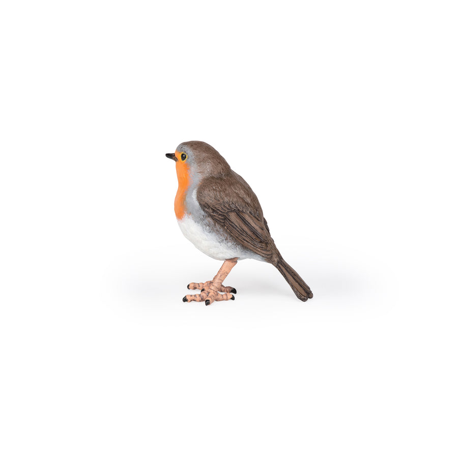 Figurine Rouge-gorge Papo en PVC, thème oiseaux, Collection Animaux des jardins, jouet éducatif idéal pour enfants et collectionneurs