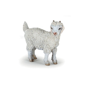 Chevreau angora Papo en PVC, Collection Vie à la ferme, jouet éducatif idéal pour enfants et collectionneurs