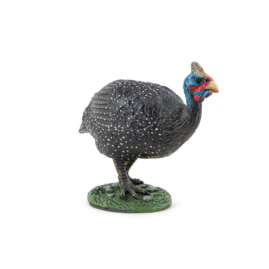 Figurine Pintade Papo en PVC, thème basse-cour, Collection Vie à la ferme, jouet éducatif idéal pour enfants et collectionneurs