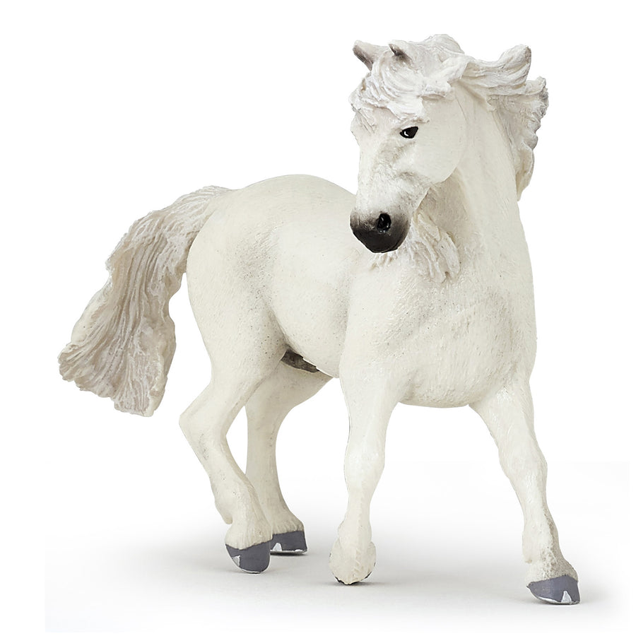 Camargue Papo en PVC, Collection chevaux, jouet éducatif idéal pour enfants et collectionneurs
