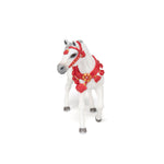Cheval Arabe blanc en tenue de parade Papo en PVC, Collection chevaux, jouet éducatif idéal pour enfants et collectionneurs