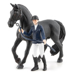 Figurine Pénélope et Blacky Papo en PVC, Collection chevaux, jouet éducatif idéal pour enfants et collectionneurs