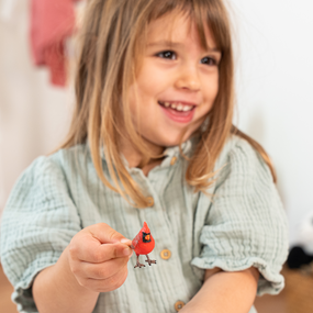 Figurine Cardinal rouge